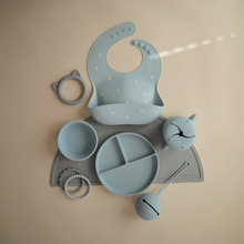 Load image into Gallery viewer, Mushie - Silicone Suction Bowl (Powder Blue)