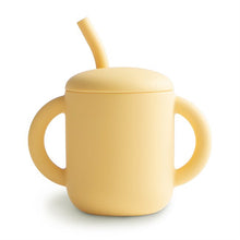 Load image into Gallery viewer, Mushie - Silicone Training Cup + Straw (Daffodil)
