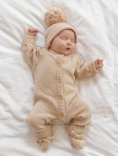 Load image into Gallery viewer, Classic Knit Jumpsuit- Biscuit (6-12M)
