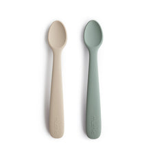 Load image into Gallery viewer, Mushie Baby Spoon - Shifting Sand/Cambridge Blue
