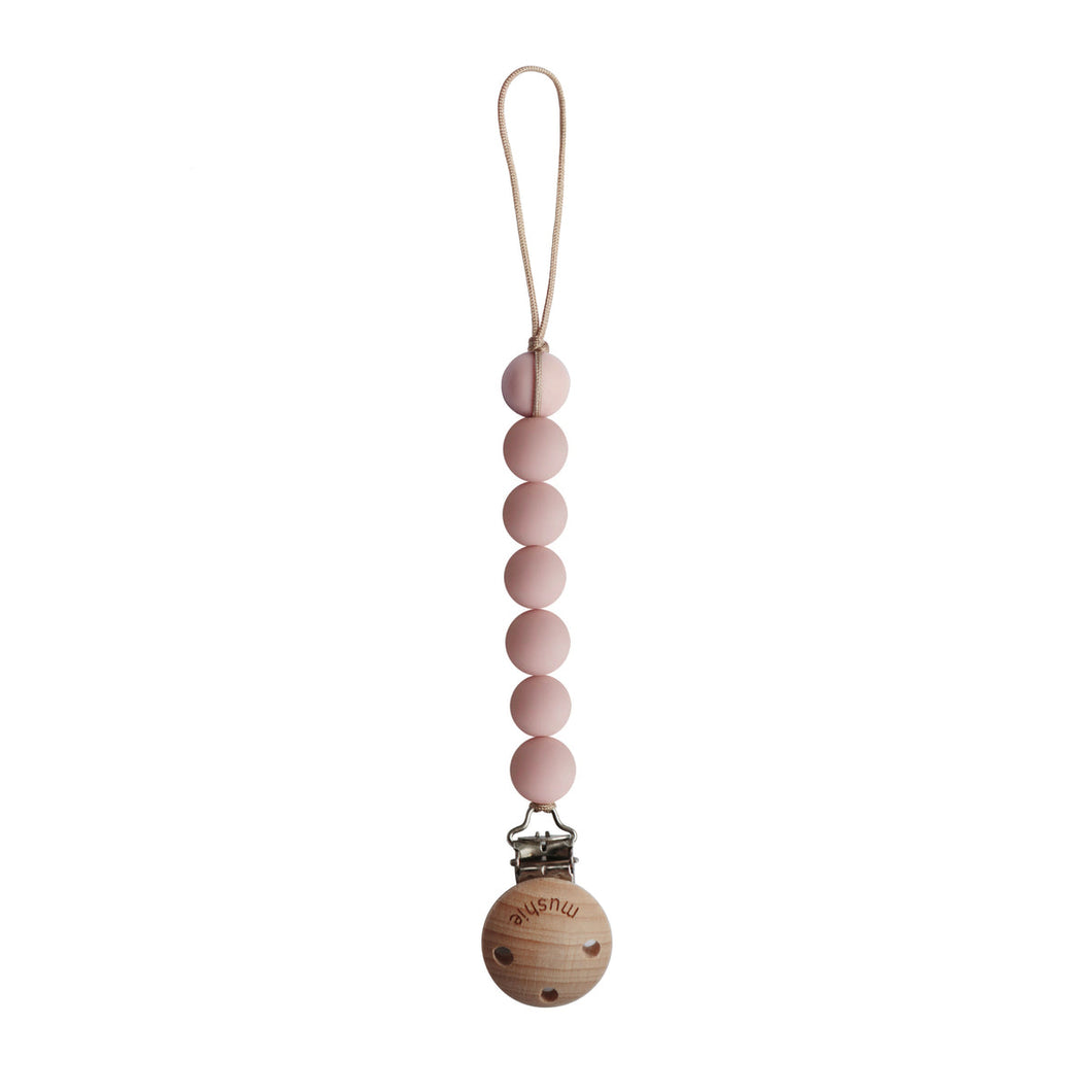 Mushie - Halo Pacifier Clip (Blush)