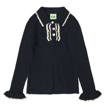 Load image into Gallery viewer, FUB - Frill Polo  (Dark Navy)
