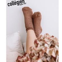將圖片載入圖庫檢視器 [預購] Collegien | Antoinette - Lightweight Pointelle Socks - Black

