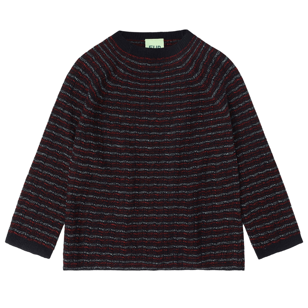 FUB - Highneck Crew (Dark Navy Melange)