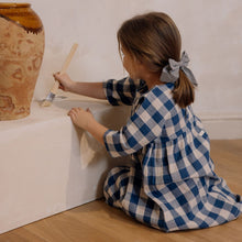 Load image into Gallery viewer, Organic Zoo - Pottery Blue Gingham Bella Dress
