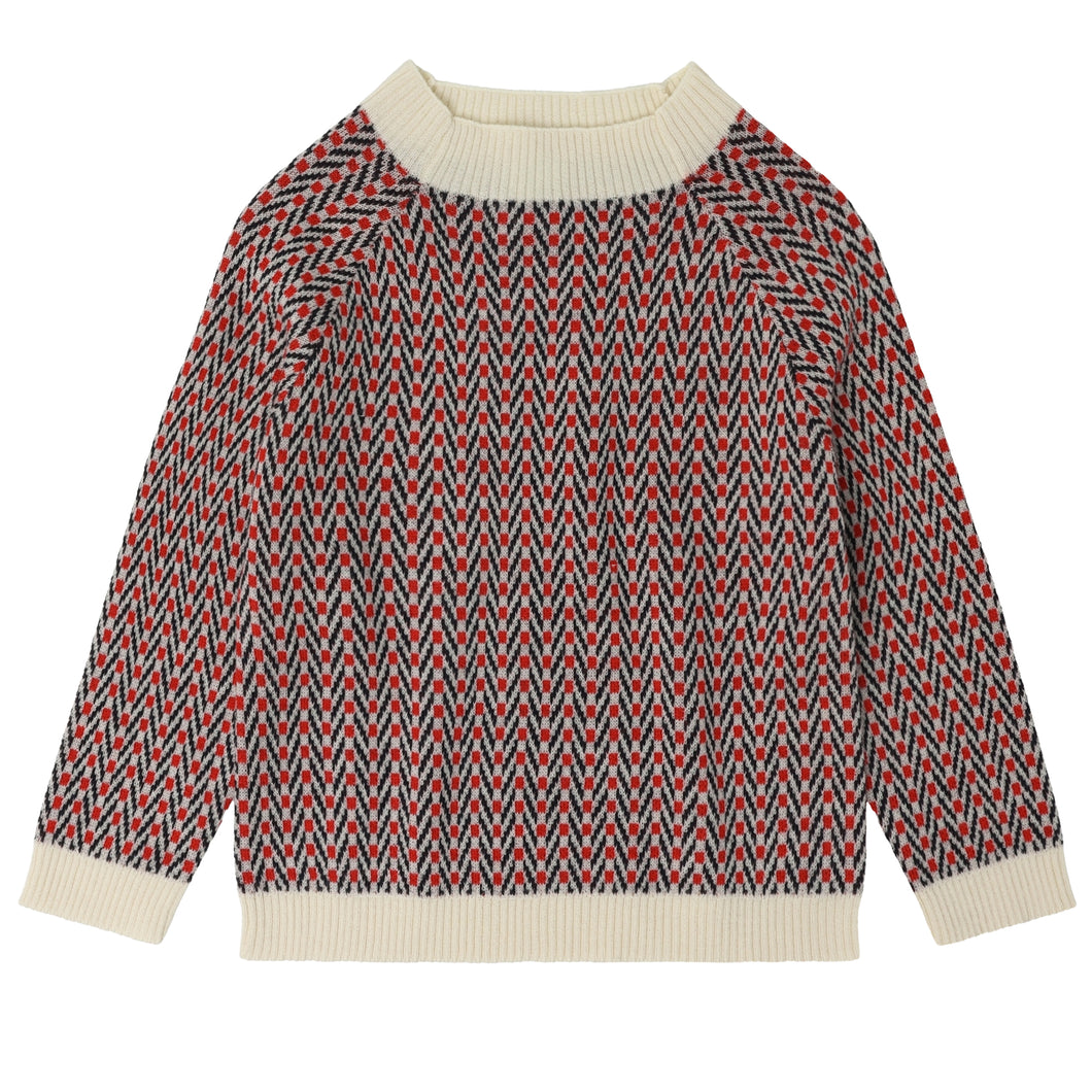 FUB - Herringbone Sweater  (Ecru)
