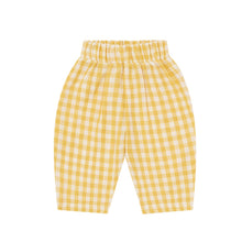 Load image into Gallery viewer, Organic Zoo - Honeycomb Gingham Fisherman Pants
