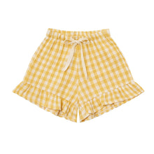 Load image into Gallery viewer, Organic Zoo - Frill Culottes Yellow Gingham
