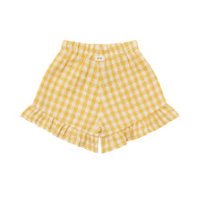 Load image into Gallery viewer, Organic Zoo - Frill Culottes Yellow Gingham
