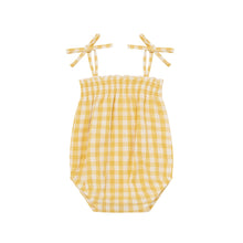 將圖片載入圖庫檢視器 Organic Zoo - 無袖包屁衣 Honeycomb Gingham
