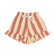 將圖片載入圖庫檢視器 Organic Zoo - 荷葉短褲 Tomato Stripes 
