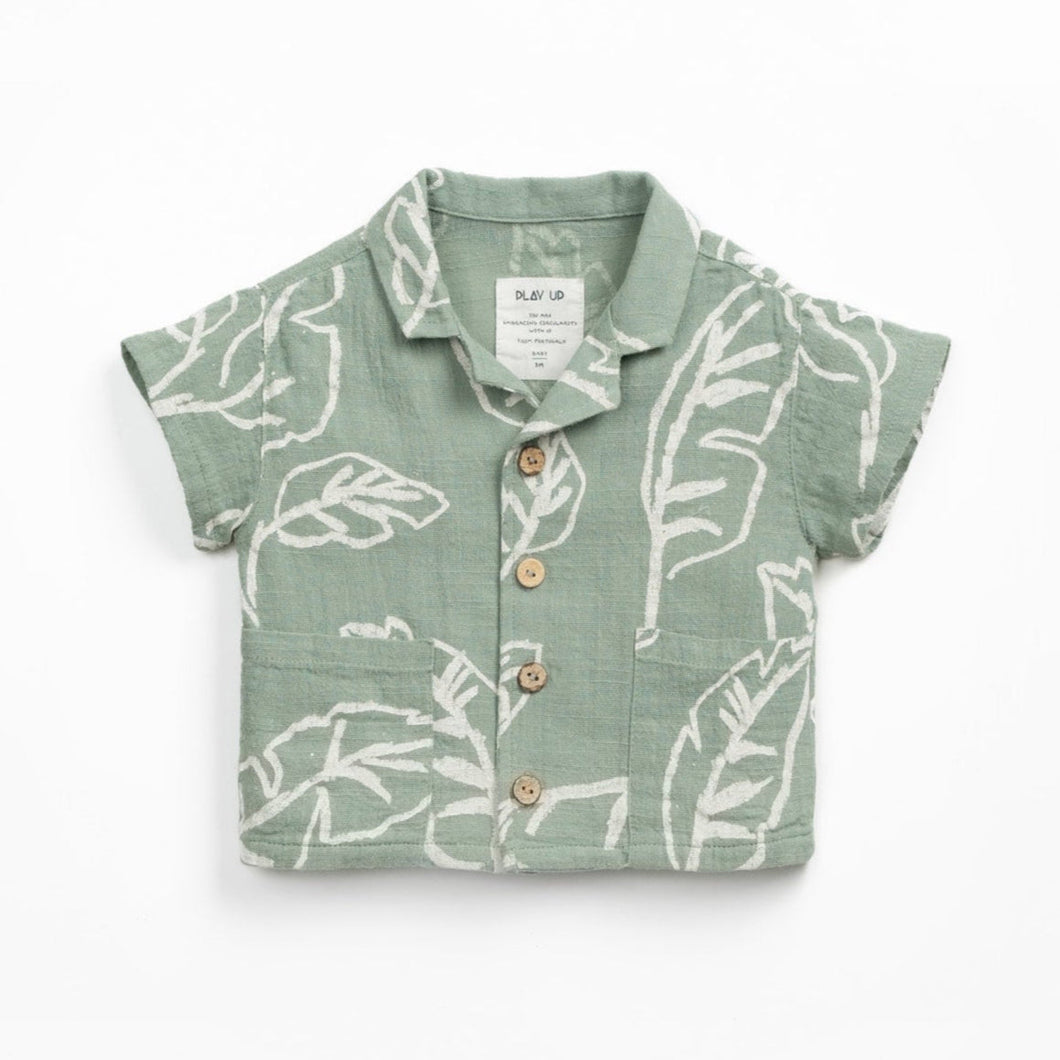Play Up - Shirt with Leaf Print 24M