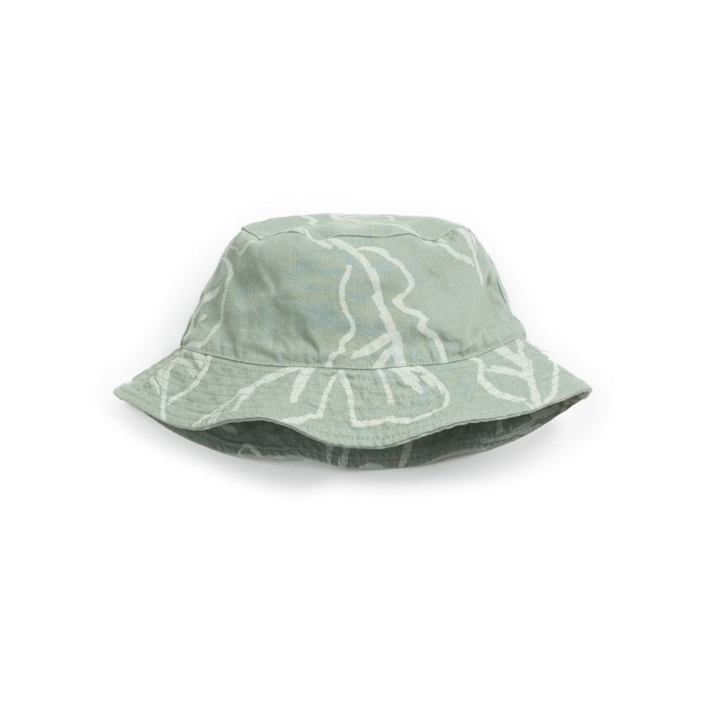 Play Up - Cotton hat with leaf print