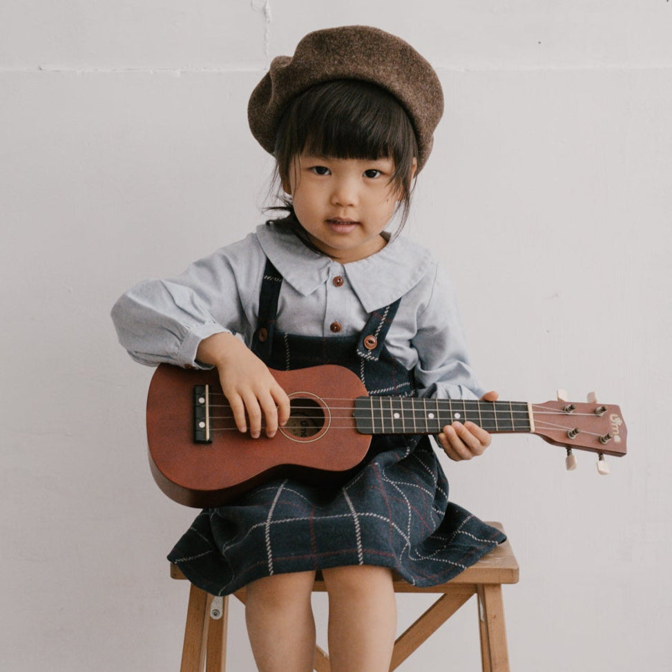 1+ In the Family - NINA 扣子吊帶裙 (Dark Blue)