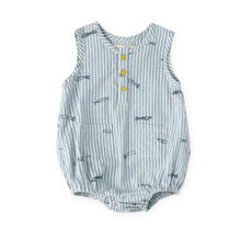 Load image into Gallery viewer, Pehr - Seersucker Pocket One-Piece (Blue Stripe)
