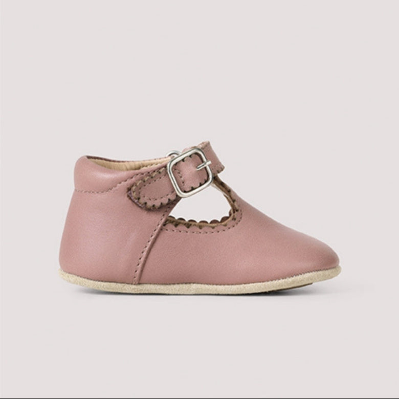 PETIT NORD - Baby Scallop T-Bar (Tanned Rose)