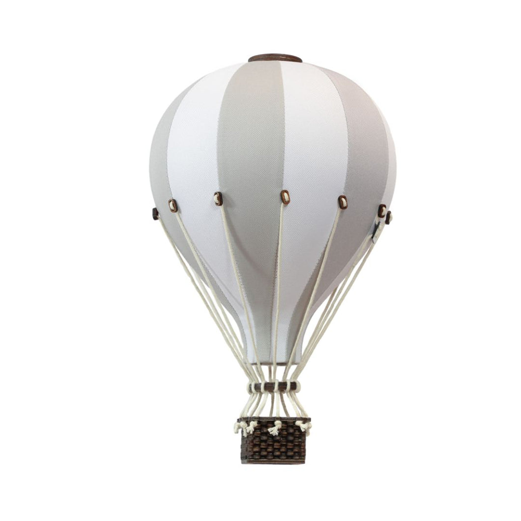 Super Balloon - White Grey Hot Air Balloon