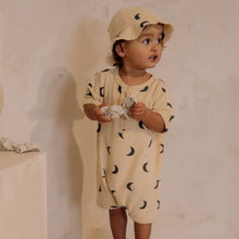 Load image into Gallery viewer, Organic Zoo - Pebble Midnight Terry Beach Romper
