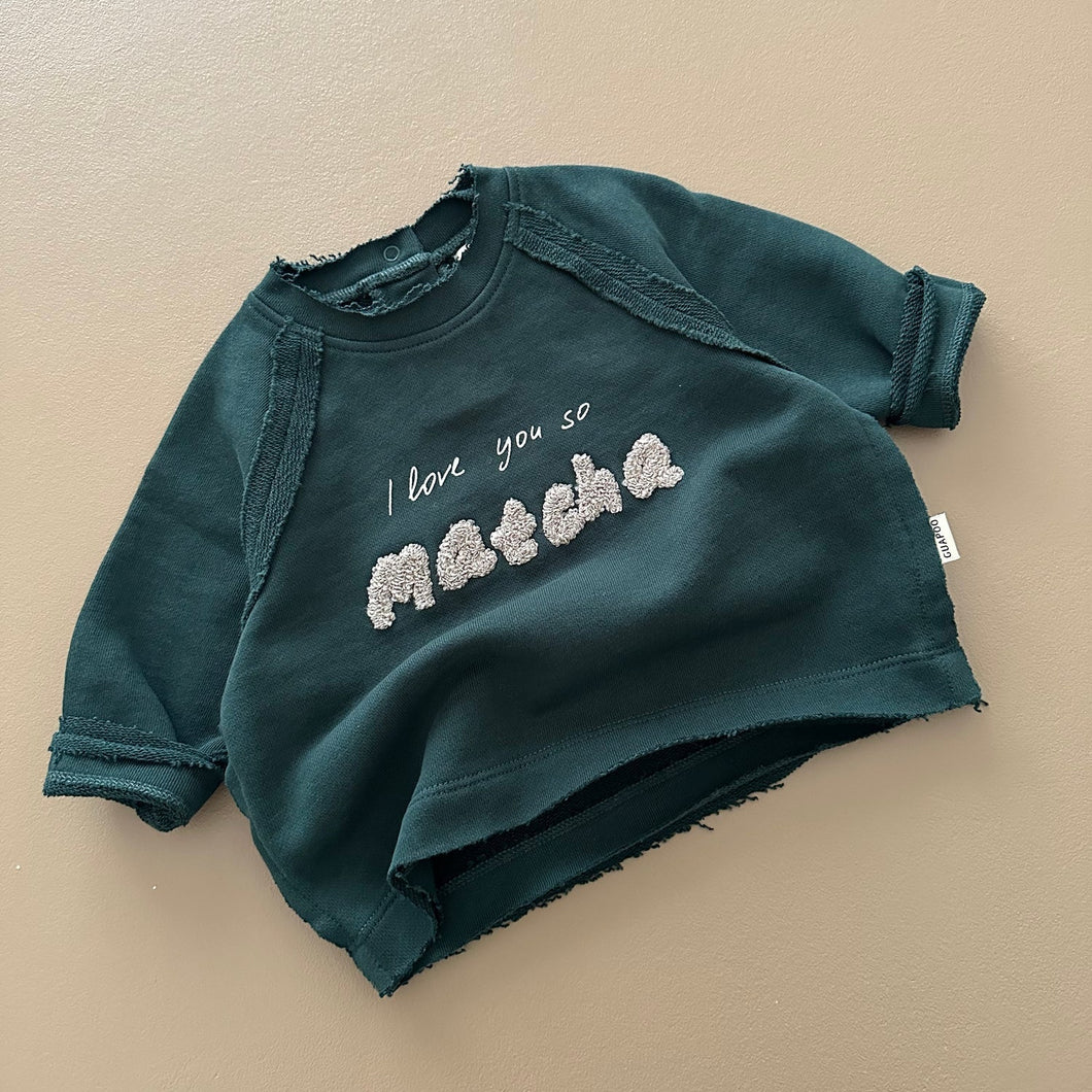 [預購] Guapoo - 衛衣 I love you so Matcha