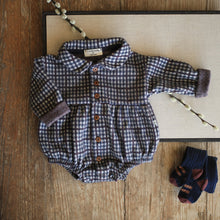 Load image into Gallery viewer, 1+ In the Family - MORITZ 格紋包屁衣  (Dark Blue)
