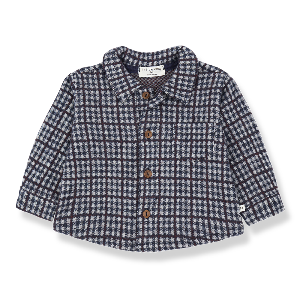 1+ In the Family - CONRAD 格紋襯衫  (Dark Blue)