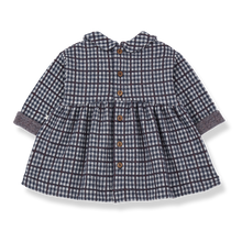 Load image into Gallery viewer, 1+ In the Family - JULIA 格紋後排扣長袖裙子 (Dark Blue)
