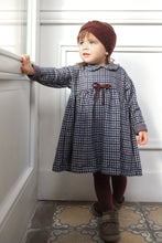 Load image into Gallery viewer, 1+ In the Family - JULIA 格紋後排扣長袖裙子 (Dark Blue)
