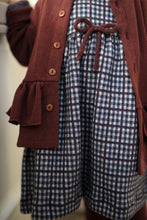 Load image into Gallery viewer, 1+ In the Family - JULIA 格紋後排扣長袖裙子 (Dark Blue)
