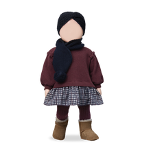 Load image into Gallery viewer, 1+ In the Family - SABINE 拼接格紋後排扣裙子 (Melanzana)

