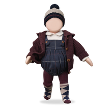 Load image into Gallery viewer, 1+ In the Family - BORIS 刷毛吊帶包屁衣 (Dark Blue)
