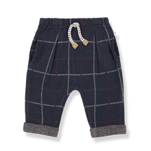 Load image into Gallery viewer, 1+ In the Family - ROBIN 寬格紋長褲 (Dark Blue)
