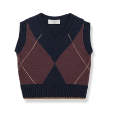 Load image into Gallery viewer, 1+ In the Family -JOHANNES 羊毛背心 (Dark Blue)
