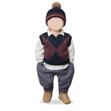 Load image into Gallery viewer, 1+ In the Family -JOHANNES 羊毛背心 (Dark Blue)
