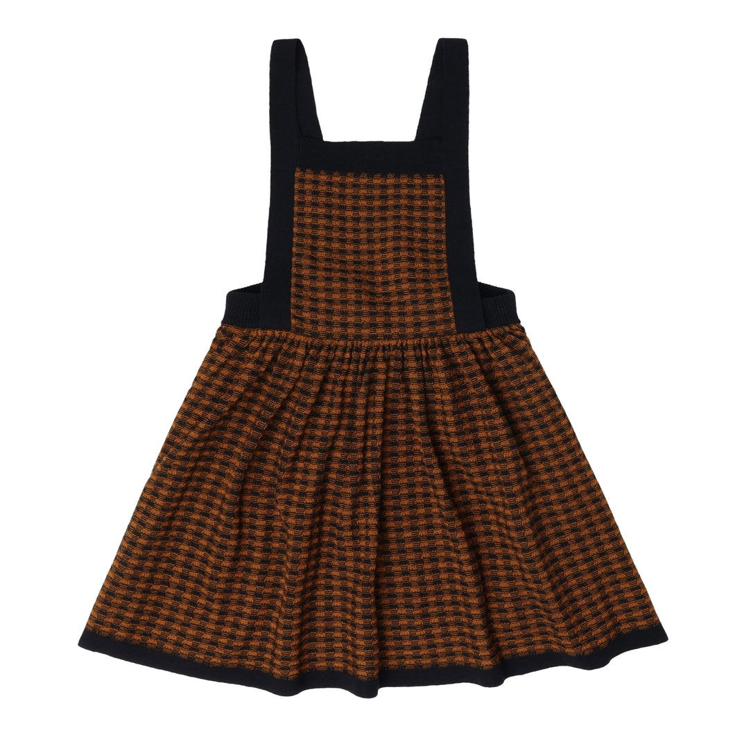FUB - Checked Spencer (Dark Navy / Burnt Amber)
