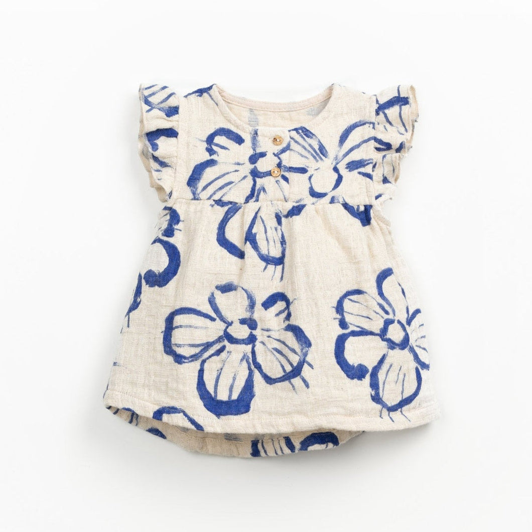 Play Up -  Fabric Dress with Flower Print