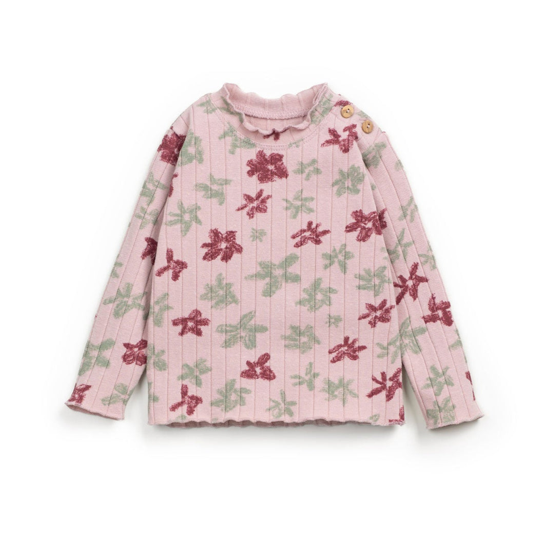 [預購] Play Up - Printed Rib LS T-Shirt (Rose)