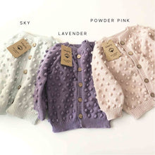 將圖片載入圖庫檢視器 [預購] Babytoly - Popcorn Cardigan (Sky, Canary, Taupe, Lavender)
