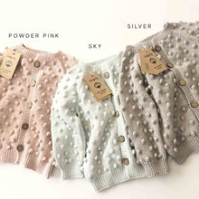 將圖片載入圖庫檢視器 [預購] Babytoly - Popcorn Cardigan (Sky, Canary, Taupe, Lavender)
