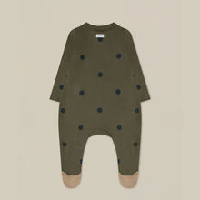 Load image into Gallery viewer, Organic Zoo - Olive Dots Suit with Contrast Feet
