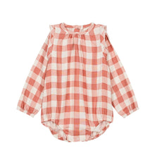 將圖片載入圖庫檢視器 Studio Boheme - 薄紗長袖包屁衣 (Pink Gingham)
