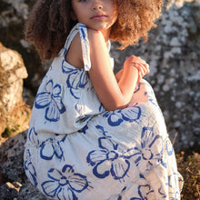 Load image into Gallery viewer, Play Up -  Fabric Dress with Blue Flowers
