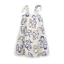 Load image into Gallery viewer, Play Up -  Fabric Dress with Blue Flowers
