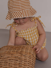 將圖片載入圖庫檢視器 Organic Zoo - 無袖包屁衣 Honeycomb Gingham

