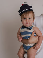 Load image into Gallery viewer, Organic Zoo - Deck Chair Stripes Sleeveless Bodysuit 3-6M
