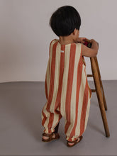 將圖片載入圖庫檢視器 Organic Zoo - 無袖吊帶褲 Tomato Stripes
