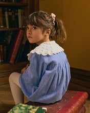 將圖片載入圖庫檢視器 Louise Misha - 復古蕾絲牛仔藍洋裝 2-5Y
