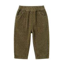將圖片載入圖庫檢視器 Studio Boheme - 燈心絨蘿蔔褲 (Dark Olive) 18M-8Y
