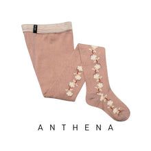 Load image into Gallery viewer, Collegien | Anthena - Jacquard Flower Pointelle Tights - Rose
