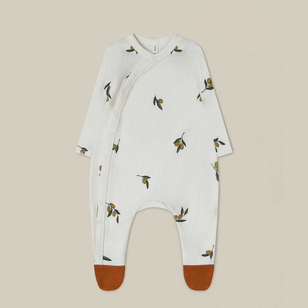 Organic Zoo - Olive Garden Suit with Contrast Feet