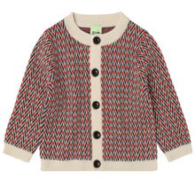 Load image into Gallery viewer, FUB - Baby Herringbone Cardigan (Ecru)
